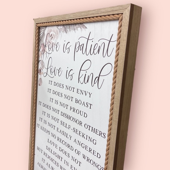 Love is Patient Sign - Picture 2 of 3